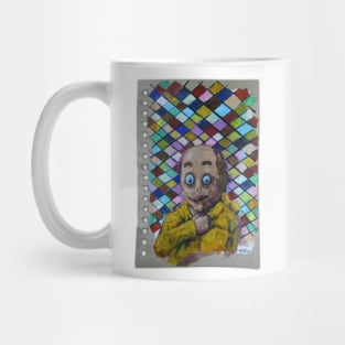 Half Man Half Duck | DuckMan Yellow Raincoat Goblin | Lowbrow Pop Surreal Art | Horror Masterpiece | Original Oil Painting By Tyler Tilley (tiger picasso) Mug